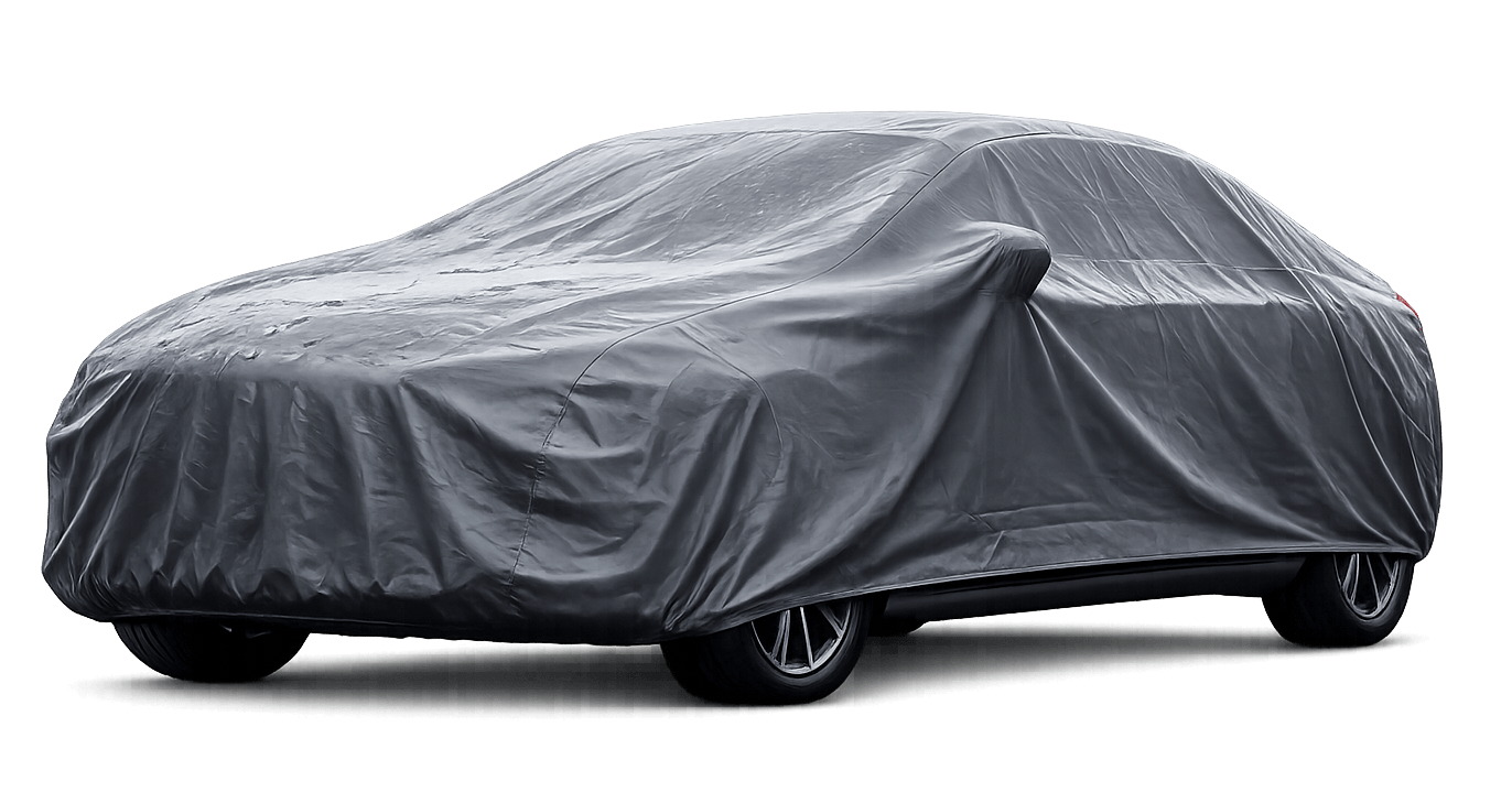 Car cover Moser Accesorios en auto bajo la lluvia